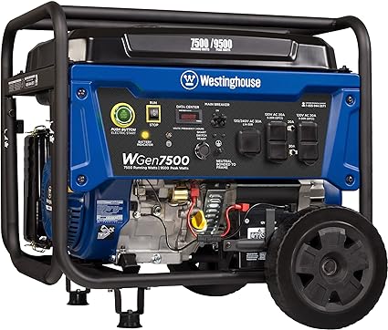 Westinghouse Outdoor Power Equipment 9500 Peak Watt Home Backup Portable Generator