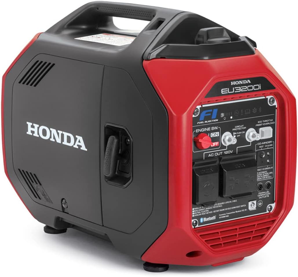 Honda 665740 EU3200IAN 3200 Watt Bluetooth Portable Inverter Generator with CO-MINDER
